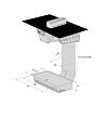 ASKO HIHD854MM 90cm 4 Zone Hood-in hob, Celsius Induction - Black