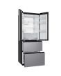Haier HFKR5718DNMM 60/40 Total No Frost Multi-door Fridge Freezer - Inox
