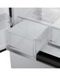 Haier HFKR5718DNMM 60/40 Total No Frost Multi-door Fridge Freezer - Inox
