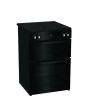 Hotpoint HDME6VDC2AB 60cm Double Oven Electric Cooker with Ceramic Hob - Black