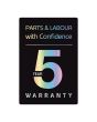 LG W4X1095NNK 9kg/5kg 1400 Spin Washer Dryer - Gloss Black