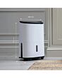MEACO ARETEONE 6L Compact Dehumidifier / Air Purifier - White & Charcoal Black