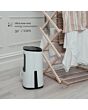 MEACO ARETEONE 6L Compact Dehumidifier / Air Purifier - White & Charcoal Black