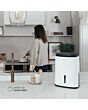 MEACO ARETEONE 6L Compact Dehumidifier / Air Purifier - White & Charcoal Black