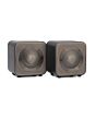 Mitchell Acoustics USTREAM GO Pair Portable active stereo wireless Speakers - Gun Metal Grey