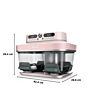 Ninja DD102UKPK1 Dual Zone 8-in-1 Function Glass Air Fryer - Rose Quartz