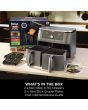 Ninja DZ400UK 9.5 litre MAX 6-in-1 Dual Zone Air Fryer - Gun Metal Grey