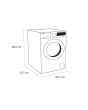 Sensis WMF01814AW 8kg 1400 Spin Washing Machine