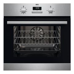AEG BCX23101EM 59.4cm Built In Electric Single Oven - Stainless