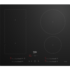 Beko HIIP64530UFT 59Cm Electric Hob - Black