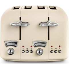 Delonghi CTO4.BG 4 Slice Argento Toaster - Beige