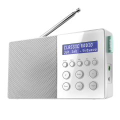 Hama 00054828 DR10 Digital Radio FM/DAB/DAB+/Battery Operation