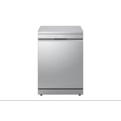 LG DF273FVS Full Size Quadwash Dishwasher - Silver - 14 Place Settings