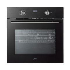 Midea MBO65M90D2-BK Xpress Fry, Multifunction Built In Single Oven - Black