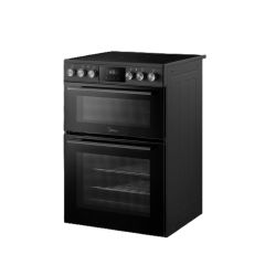 Midea MFO24EME4R118-B 60cm Double Oven Cooker with Ceramic Hob - Black