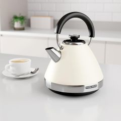 Morphy Richards 100132 1.5 Litres Venture Pyramid Rapid Boil Kettle - Cream