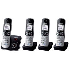Panasonic KXTG6824EB Quad Pack DECT Phones with Answer Machine