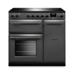 Rangemaster AURA90EIP/19285 90cm Induction Range Cooker - Slate with Onyx trim