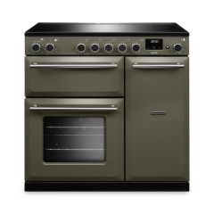 Rangemaster AURA90EIP/19337 90cm Induction Range Cooker - River Bed with Brushed Nickel trim
