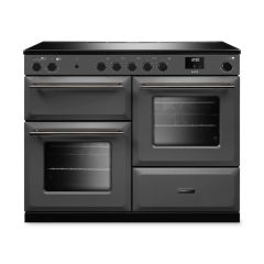 Rangemaster AURO110EI/19315 110cm Induction Range Cooker - White with Onyx trim