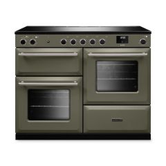 Rangemaster AURO110EI/19369 110cm Induction Range Cooker - River Bed with Brushed Nickel trim