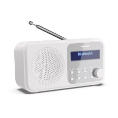 Sharp DR-P420 WH Tokyo Portable Digital Radio - White