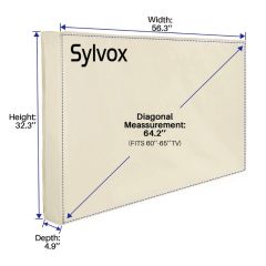 Sylvox OT65A1COVER Waterproof Outdoor TV Cover for 60-65" TVs