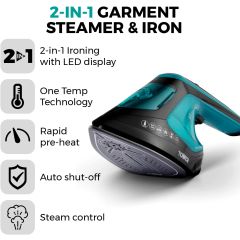 Tower T22031TL 2 in 1 Garment Steamer & Iron 