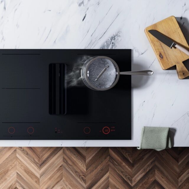 ASKO HIHD854MM 90cm 4 Zone Hood-in hob, Celsius Induction - Black