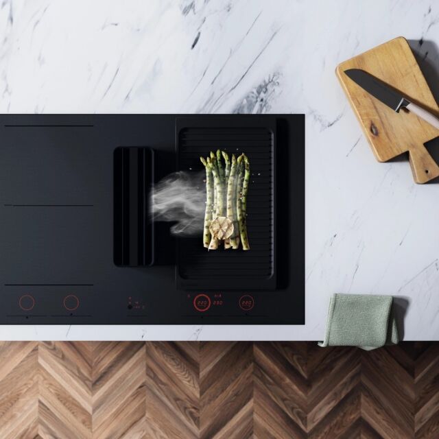 ASKO HIHD854MM 90cm 4 Zone Hood-in hob, Celsius Induction - Black