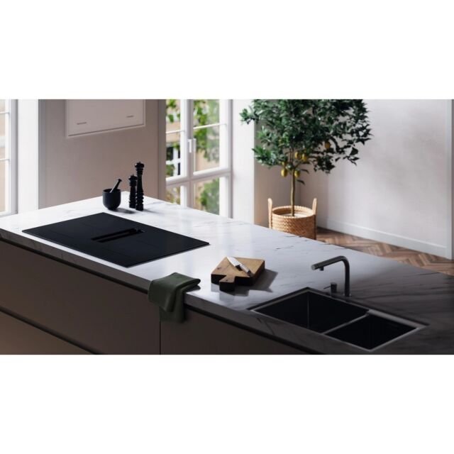 ASKO HIHD854MM 90cm 4 Zone Hood-in hob, Celsius Induction - Black