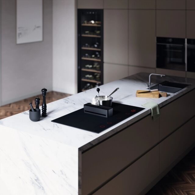 ASKO HIHD854MM 90cm 4 Zone Hood-in hob, Celsius Induction - Black