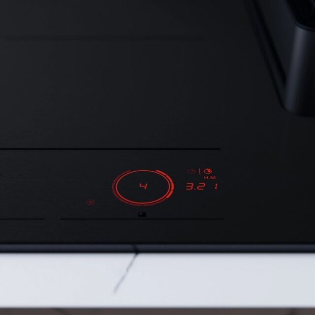 ASKO HIHD854MM 90cm 4 Zone Hood-in hob, Celsius Induction - Black