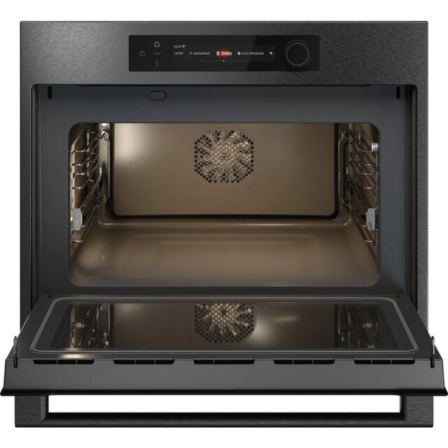 ASKO OCM64BSH 45cm Built In Combi Oven with Microwave - Black Steel