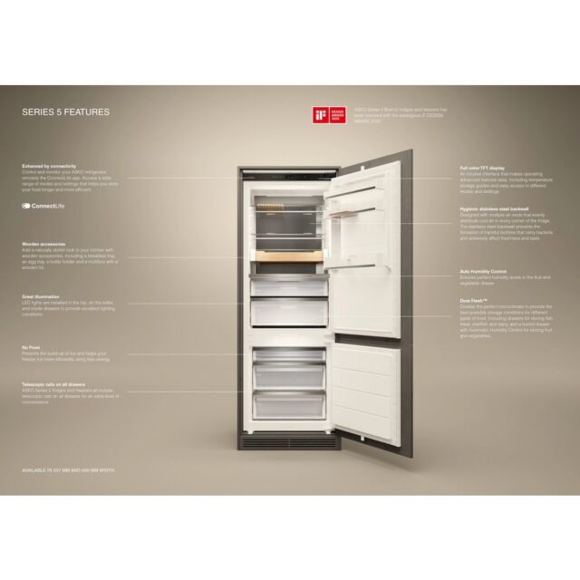 ASKO RBC576DNC1.UK 60/40 Integrated No Frost Fridge Freezer