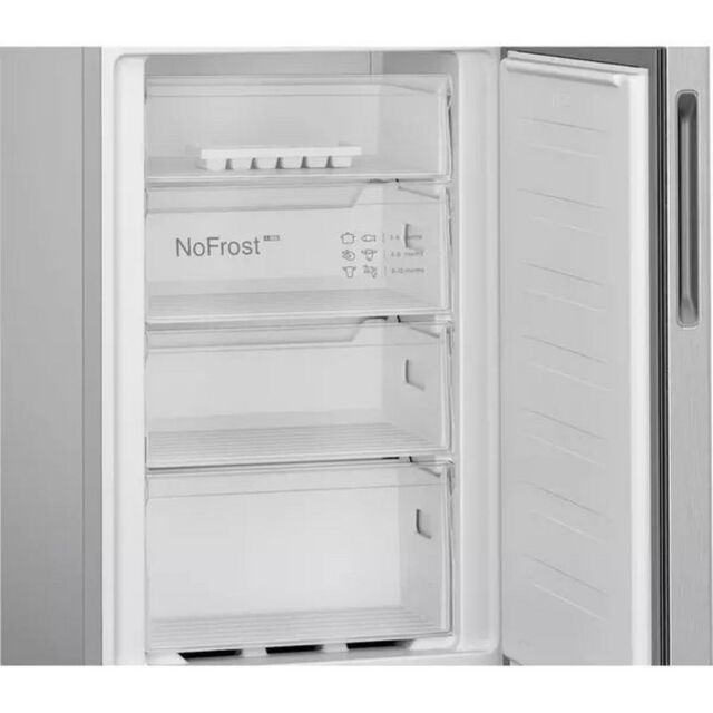 Bosch KGN27NLEAG 55cm Frost Free Fridge Freezer - Silver