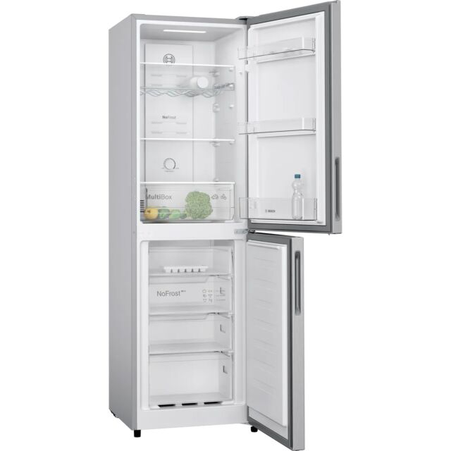Bosch KGN27NLEAG 55cm Frost Free Fridge Freezer - Silver
