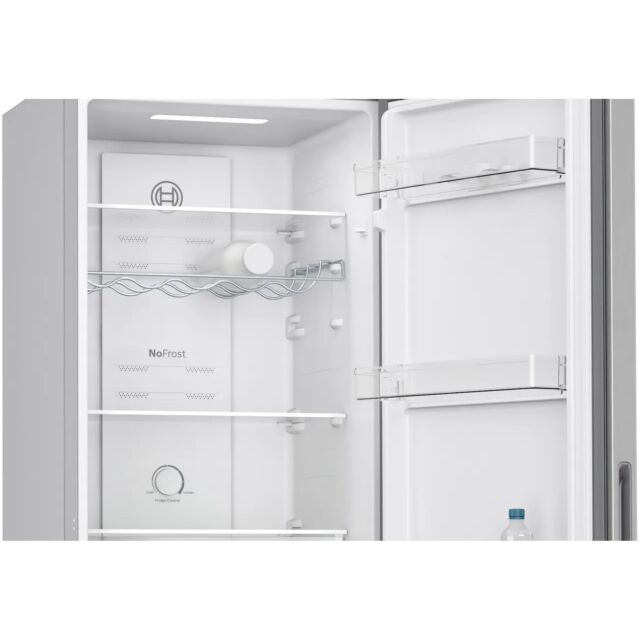 Bosch KGN27NLEAG 55cm Frost Free Fridge Freezer - Silver