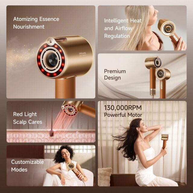 Dreame AHX30 Miracle Pro Hair Dryer - Gold