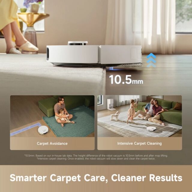 Dreame RTD31TE_WH , D30 Ultra Smart Vacuum & Mop - White