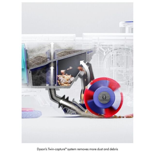 Dyson R2 Nurovi Wash+Dry Robot Vacuum - Silver & Vinca Blue