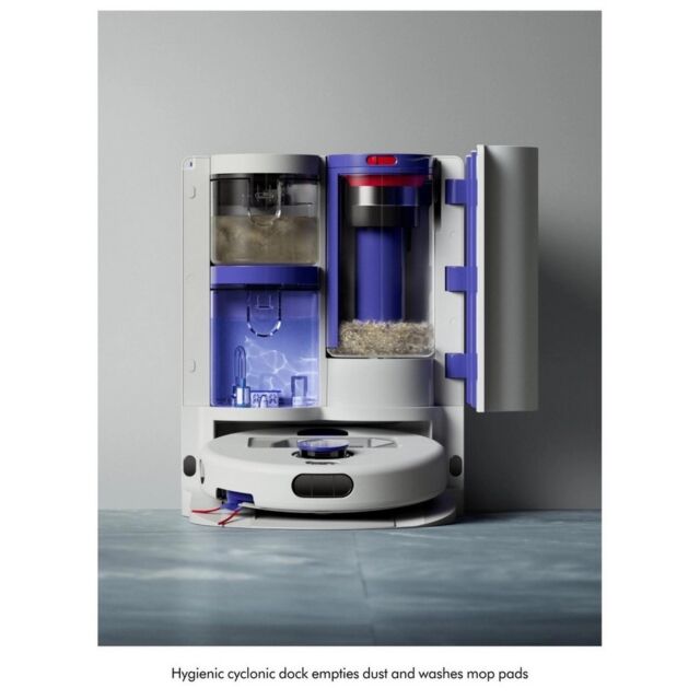 Dyson R2 Nurovi Wash+Dry Robot Vacuum - Silver & Vinca Blue