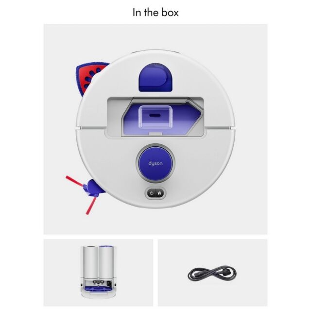 Dyson R2 Nurovi Wash+Dry Robot Vacuum - Silver & Vinca Blue