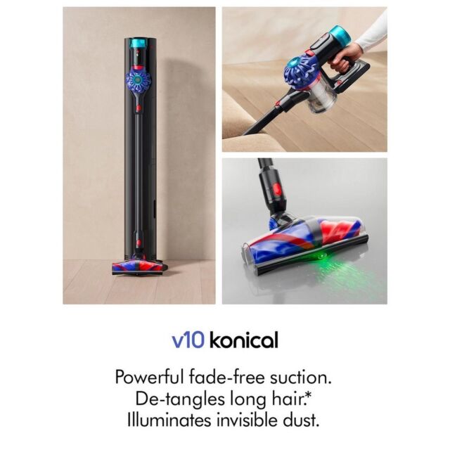 Dyson V10KONICALNEW V10 Konical Vacuum Cleaner - Vinca/Black