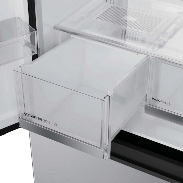 Haier HFKR5718DNMM 60/40 Total No Frost Multi-door Fridge Freezer - Inox