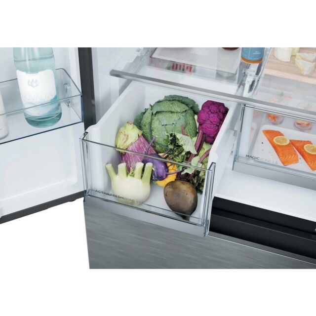 Haier HFKR5718DNMM 60/40 Total No Frost Multi-door Fridge Freezer - Inox