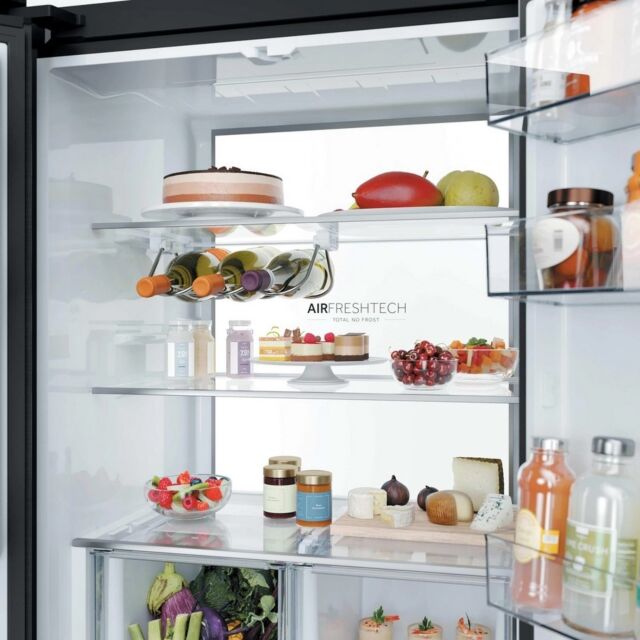 Haier HFKR5718DNMM 60/40 Total No Frost Multi-door Fridge Freezer - Inox