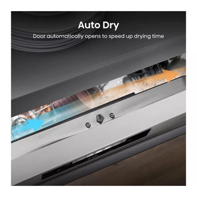 Hisense HS642D90XUK Dishwasher - Stainless Steel - 14 Place Settings