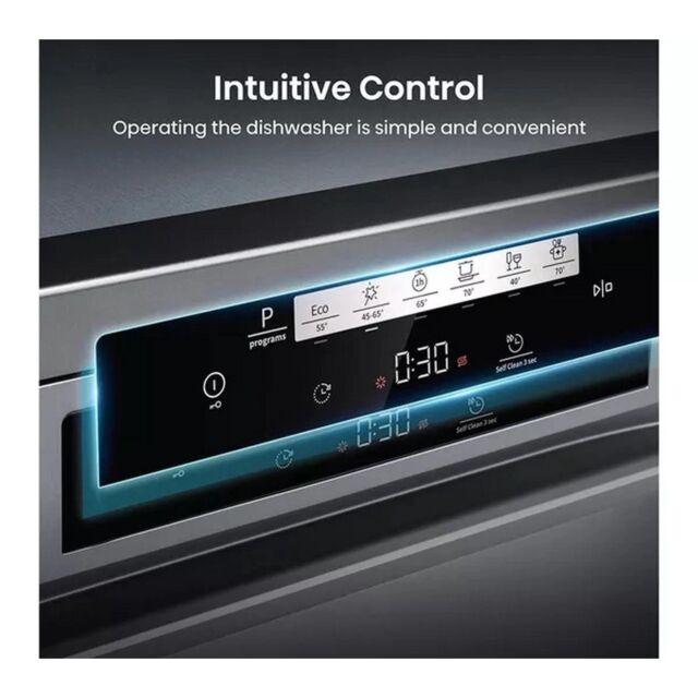 Hisense HS642D90XUK Dishwasher - Stainless Steel - 14 Place Settings