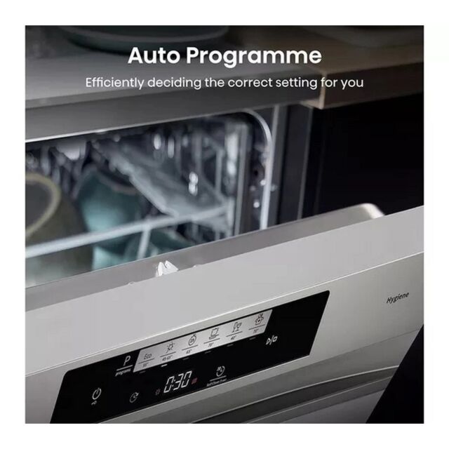 Hisense HS642D90XUK Dishwasher - Stainless Steel - 14 Place Settings